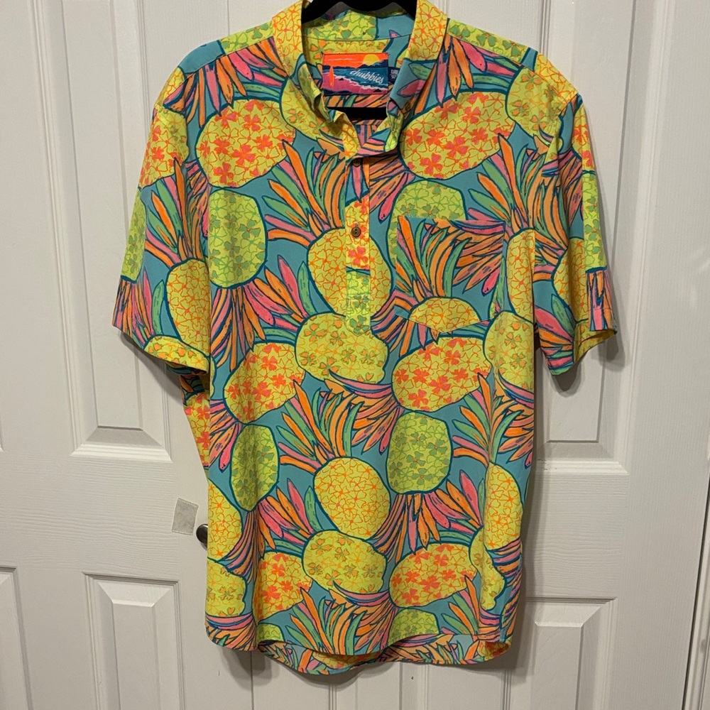 Chubbies The Nutter Hawaiian Pineapple Shirt - image 1